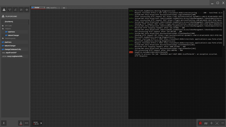 Debugging on the fly ...